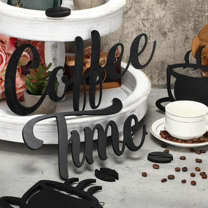 Transform Your Space with 7-Piece Coffee Time Rustic Wall Art Set - Perfect for Coffee Lovers!