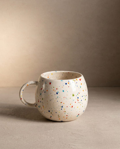White Ball Mug 8.5oz / 250ml stoneware ceramic — Party Collection