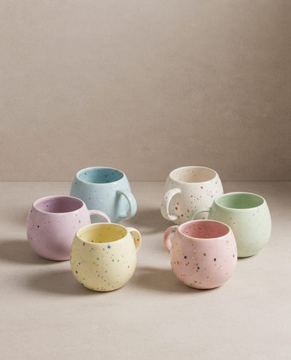 White Ball Mug 8.5oz / 250ml stoneware ceramic — Party Collection
