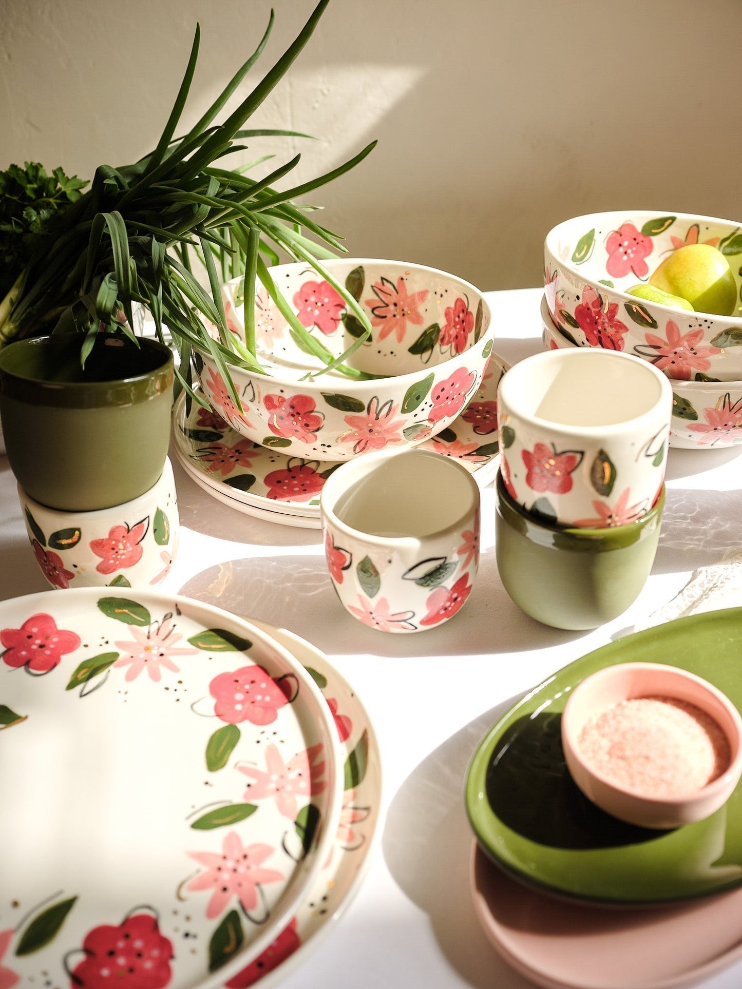 Hand-Painted Floral Coffee Cup - Unique Porcelain Design